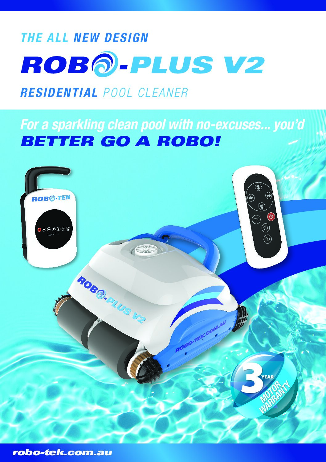 Robo Plus V2 Robotic Pool Cleaner MyPool